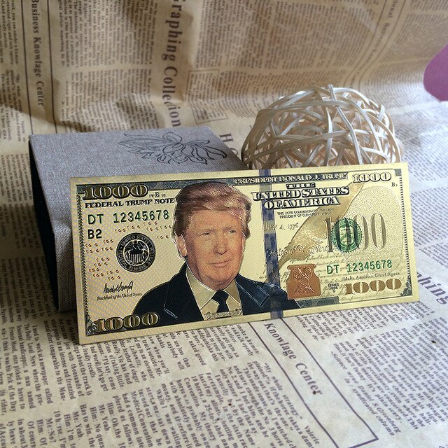 Neue handwerk geschenk plastikkarten American gef lschte geld vergoldet Trump 1000 dollar banknote gold papier geld 640x640