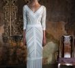 1920s Style Wedding Dress Unique Saturn Art Deco Gown Eliza J…