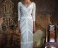 1920s Style Wedding Dress Unique Saturn Art Deco Gown Eliza J…