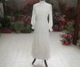 1960s Wedding Dresses Styles Elegant Vintage Ilgwu Union Label Conservative Wedding Dress Gown