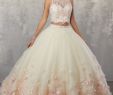 2 Piece Crop top Wedding Dress Beautiful Mori Lee Two Piece Sweet 16 Dress