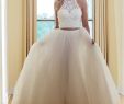 2 Piece Crop top Wedding Dress Lovely Marys Bridal Mb5006 Halter top Two Piece Wedding Gown