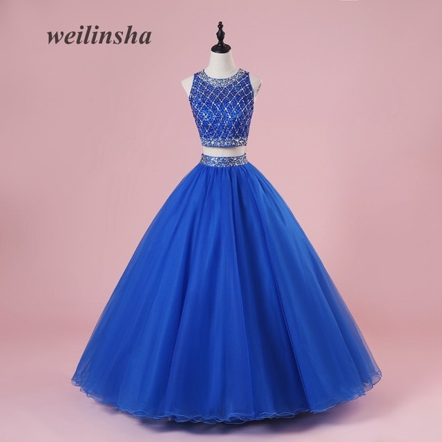 wedding gowns under 200 new aliexpress weilinsha royal blue tulle two piece