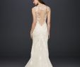 20s Inspired Wedding Dresses Elegant Plunging Illusion Bodice Lace Wedding Dress