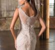 20s Inspired Wedding Dresses Inspirational Style 9825 Geometric Beaded Fit and Flare Bridal Gown