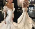 27 Dresses Wedding Dress Inspirational 2018 Lace Mermaid Wedding Dresses Dubai African Arabic Petite V Neck Appliques Long Sleeves Sheer Open Back Fishtail Bridal Gowns Plus Size Casual