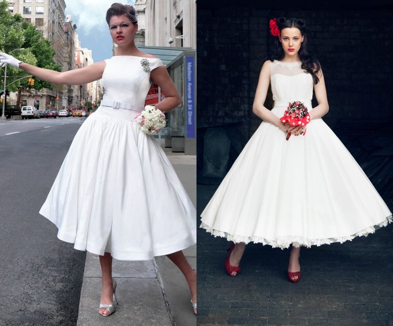 50s Inspired Wedding Dresses Elegant Robes Années 50 – Découvrez Les Styles Vintage Et Rockabilly