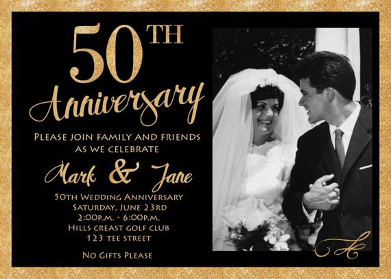 50th Wedding Anniversary Dresses Unique 50th Anniversary Invite Wedding Anniversary Invite Anniversary Party Invite 40th Anniversary 60th Anniversary Glitter Gold Silver
