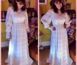 60s Style Wedding Dresses Inspirational 60s Boho Hippie High Collar Lace Peasant Style Ivory Wedding Dress Size Xxs Xs