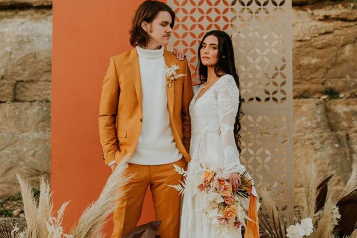70s Style Wedding Dresses Inspirational You Re My Golden Hour A 70s Inspired Elopement with Desert