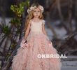 A Line Princess Dresses Inspirational Cute Beaded A Line Tulle Flower Girl Dresses Popular Little