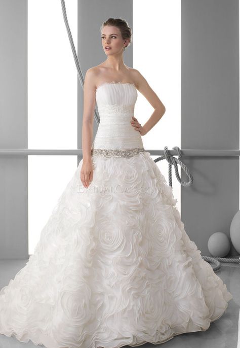 A Line Strapless Wedding Dresses Elegant Pinterest