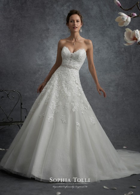 A Line Sweetheart Wedding Dresses Elegant sophia tolli Y orion Wedding Dress