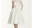 A Line Tea Length Wedding Dresses Beautiful Oleg Cassini Mikado Tea Length Wedding Dress Cwg664