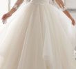A Line Wedding Dress Lovely Lavish Tulle & organza V Neck A Line Wedding Dresses with