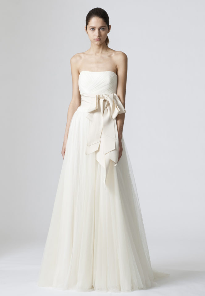 A Line Wedding Dresses Plus Size Beautiful Vera Wang