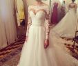 A Line Wedding Dresses with Sleeves Unique Luxury 2017 Long Sleeves A Line Wedding Dresses Boat Neck Appliques Beading White Dress Tulle Zipper Bridal Gowns