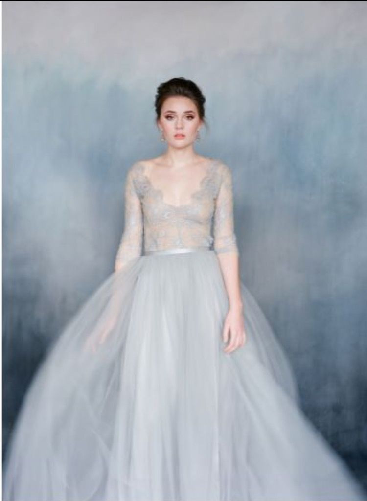 A Line Wedding Gowns Elegant â Long Lace Wedding Dresses Clue Pin Od Pou¾vate¾a Nina