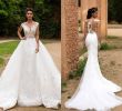 Above the Knee Wedding Dresses Lovely 2018 Lace Mermaid Wedding Dresses Illusion Cap Sweep Tulle Lace Applique Over Skirt formal Bridal Gowns Ball Gown Bride Robes Ba7214 Wedding Dresses