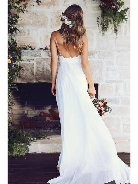 Affordable Beach Wedding Dresses Elegant Y Backless Unique Casual Cheap Beach Wedding Dresses
