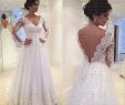 Affordable Lace Wedding Dress New Unique A Line Wedding Dresses with Sleeves