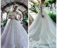 Affordable Wedding Dress Designers Elegant Sheer Bateau Neckline Princess Wedding Dresss with Appliques Long Sleeves Stunning Cheap Designer Bridal Dresses Custom Made