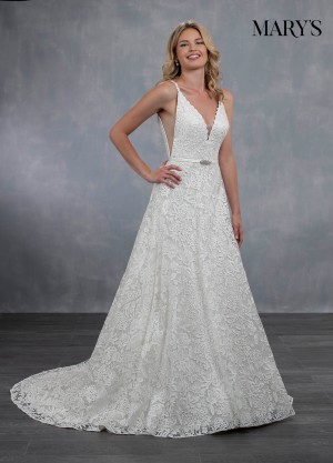 marys bridal mb3057 open v back wedding dress 01 546