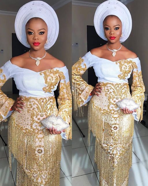 Afrocentric Wedding Dresses New 2018 2019 asoebi Lace Styles African Fashion