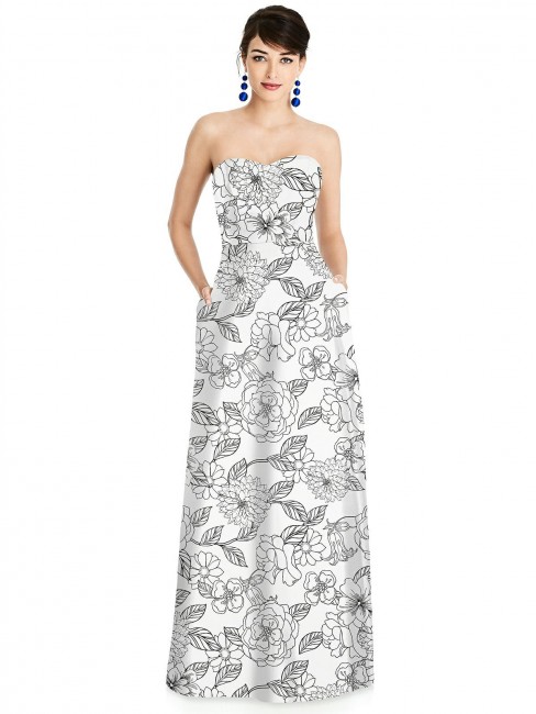 alfred sung d748fp printed a line bridesmaid dress 01 632