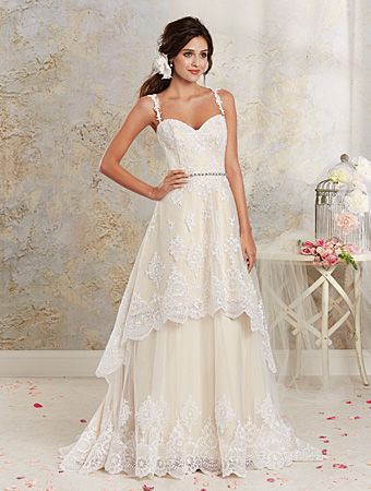Alfred Wedding Dresses Beautiful Style 8535 Modern Vintage Bridal Gowns