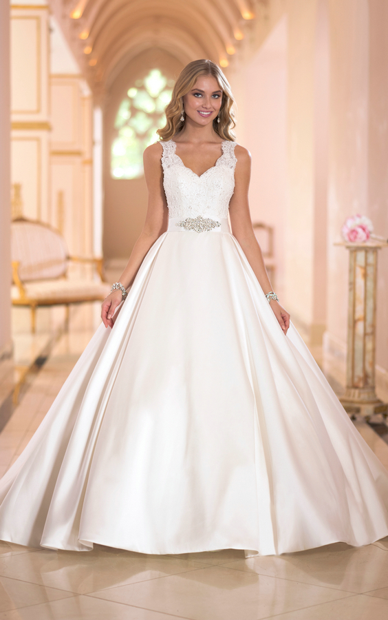 Aliexpress Wedding Dresses 2015 Beautiful Stella York Latest Satin Bridal Gown Mgw5902 Vestidos De