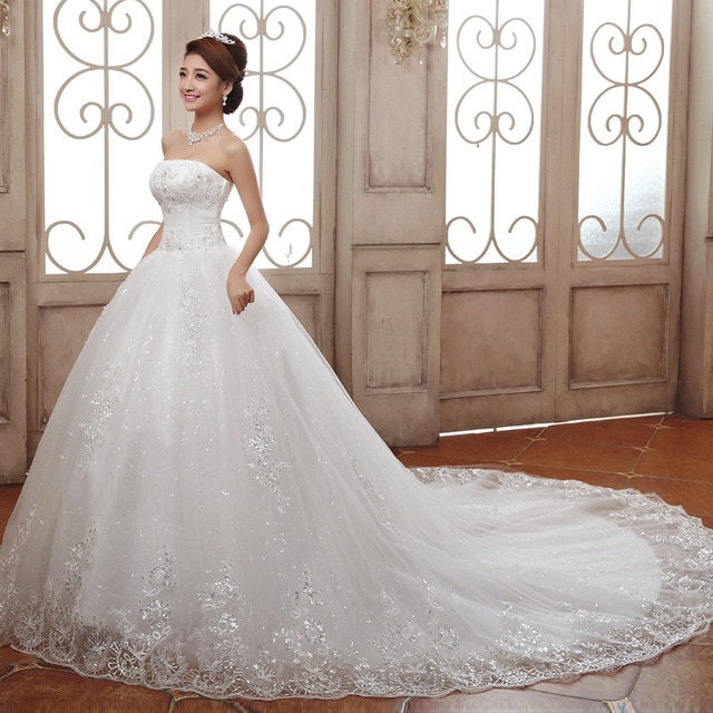 Cheap Wedding Dresses 2018 Good Quality Luxury Princess Lace Embroidery Plus Size Long Train Bow Bridal 640x640