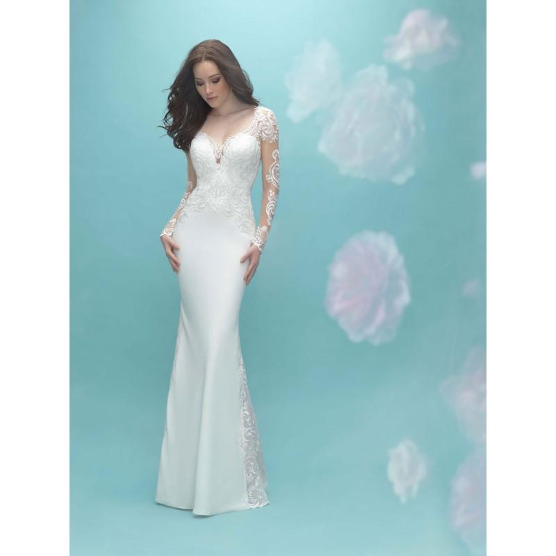 allure bridals 9453 long sleeve lace sheath wedding dress crazy sale bridal dressesspecial wedding dressesunique 2017 new style dresses