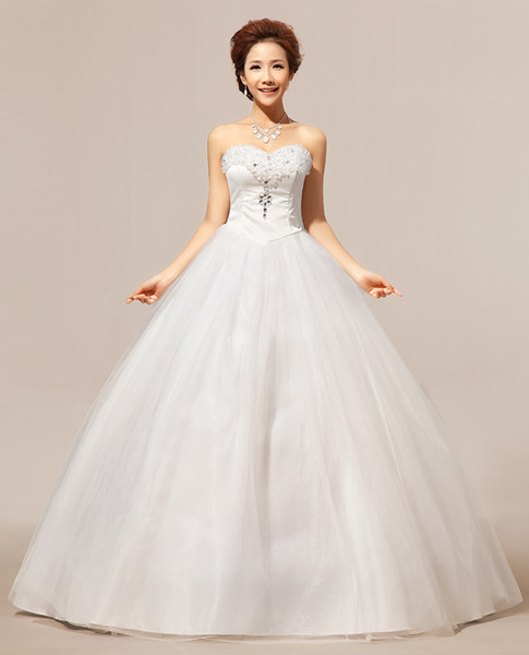 Alternative Wedding Dresses Unique Shanghai Story Real Crystal Strapless Wedding Dresses White Cheap Prince Bride Gowns Frock Alternative Wedding Dress Ball Gown Dress From