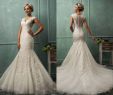 Amelia Sposa Wedding Dress Cost Awesome 2015 Amelia Sposa V Neck Cap Sleeve Mermaid Wedding Dresses Lace Tulle Appliqued Sheer Backless Plus Size 2015 Bridal Gown Mermaid Gowns Wedding