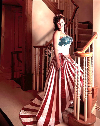 American flag wedding dress 3