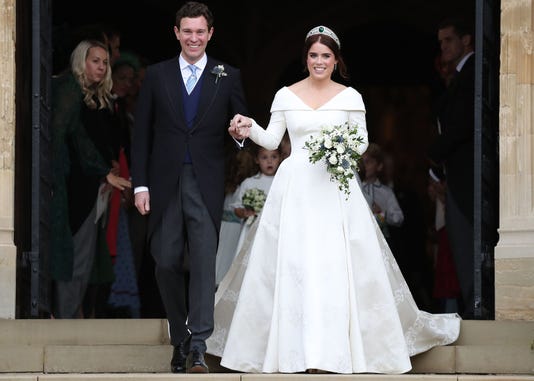 American Flag Wedding Dresses New Princess Eugenie Marries Jack Brooksbank at Royal Wedding In