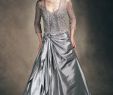 Anniversary Dresses Beautiful Mother the Bride Silver Dresses