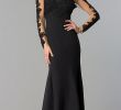 Appropriate Dresses to Wear to A Wedding Beautiful Long Black Prom Dress with Sheer Sleeves
