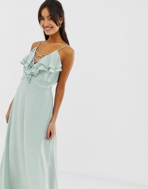 Asos Dresses for Wedding Fresh New Look Ruffle Maxi Dress attire