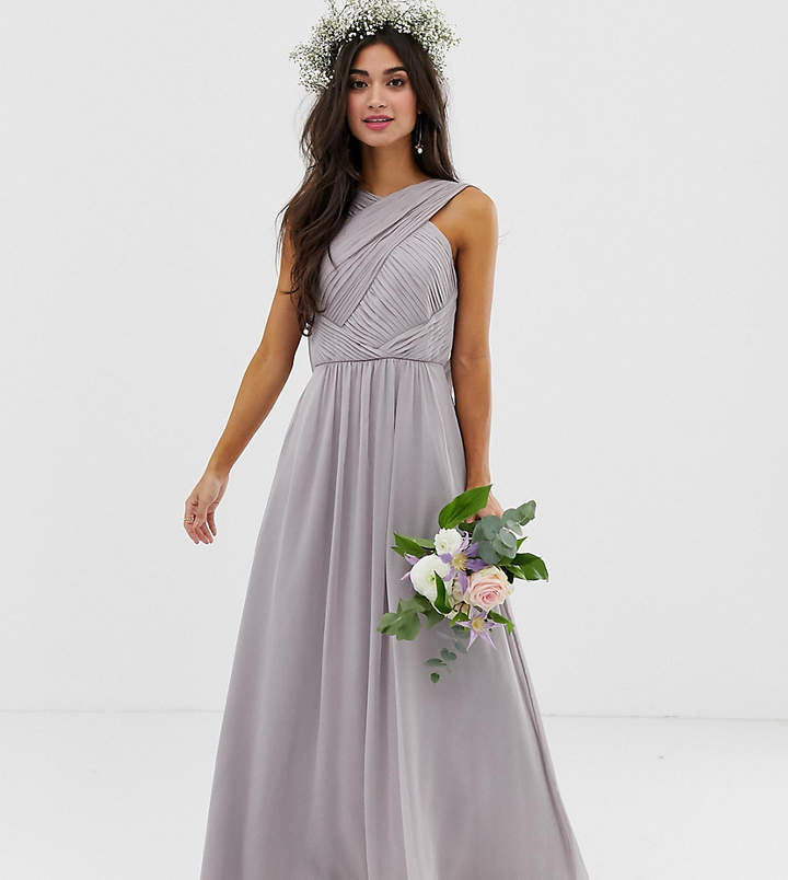 Asos Dresses for Wedding Luxury Design Petite Bridesmaid Cross Front soft Drape Maxi Dress