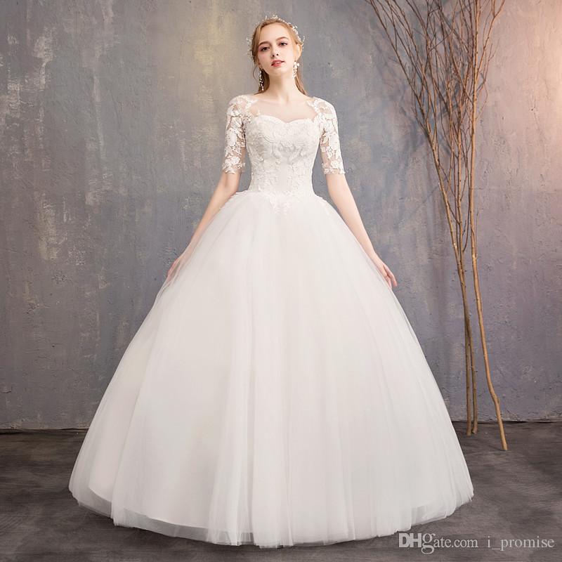 Average Wedding Gown Cost Fresh New Vintage Lace Half Sleeves Ball Gown Wedding Dresses Sheer Neck Sweetheart Lace Appliques Bridal Gowns Custom Made Wedding Gowns