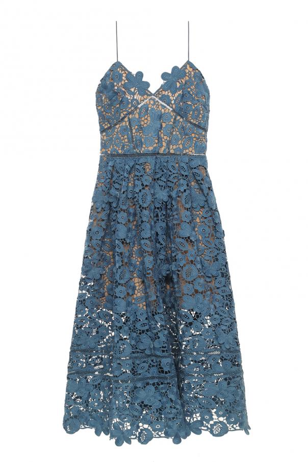 Azaelea Dresses Luxury Flared Lace Dress Self Portrait Vitkac Shop Online