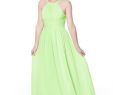 Azazie Melinda Beautiful Lime Green Junior Bridesmaid Dresses