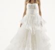 Backless Wedding Dresses Vera Wang Elegant Extra Length White by Vera Wang Tiered Tulle Wedding Dress