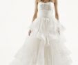 Backless Wedding Dresses Vera Wang Elegant Extra Length White by Vera Wang Tiered Tulle Wedding Dress
