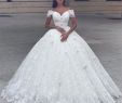 Ball Gown Wedding Dresses with Straps Luxury 2018 Arabic Capped Sleeves Ball Gown Wedding Dresses F Shoulder 3d Flowers Beaded Lace Princess Floor Length Puffy Plus Size Bridal Gowns Modern