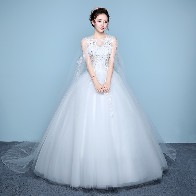 Ball Gowns Wedding Dresses New Us $38 4 Off Luxury Wedding Dress Bride Princess Dream Dresses Ball Gowns Lace Up Wedding Dresses In Wedding Dresses From Weddings & events On