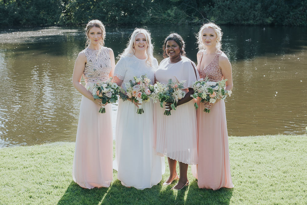 Barn Wedding Bridesmaid Dresses Lovely Pink & Gold Summer Wedding at East Riddlesden Hall Barn