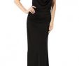 Bcbg evening Gowns Elegant 2014 Bcbg Black Nicole asymmetrical Draped Neck Floor Length